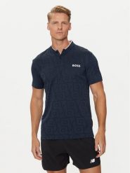 Boss Polo Pariq MB 7 50521973 Granatowy Slim Fit. Niebieskie koszulki polo męskie Boss, m, bez wzorów, z syntetyku, bez kołnierzyka, bez ramiączek. Za 359.99 zł.