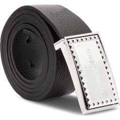 Pasek Męski VERSACE JEANS - D8YSBF05 70867 MI7. Czarne paski męskie Versace Jeans, w paski, z jeansu. Za 349.00 zł.