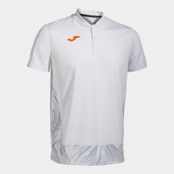 Koszulka tenisowa męska Joma Challenge Polo. Białe koszulki polo męskie Joma, l, bez wzorów, sportowe, bez kołnierzyka, bez ramiączek. Za 179.99 zł.