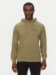 Quiksilver Bluza EQYFT04951 Zielony Regular Fit. Zielone bluzy nierozpinane męskie Quiksilver, m, bez wzorów, z bawełny, bez ramiączek, bez kaptura. Za 99.99 zł.