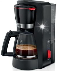 Ekspres przelewowy Bosch Ekspres przelewowy do kawy Bosch TKA4M233 Dzbanek szklany 1,37L Czarny. Czarne ekspresy przelewowe Bosch. Za 525.99 zł.