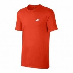 Koszulka sportowa męska Nike M Nsw Club Tee. Czerwone t-shirty sportowe męskie Nike, m, bez wzorów, sportowe, bez ramiączek. Za 175.00 zł.