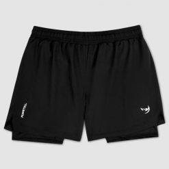 Spodenki treningowe męskie FUMETSU Origins Dual Layer. Czarne szorty sportowe męskie FUMETSU, bez wzorów, sportowe. Za 159.99 zł.