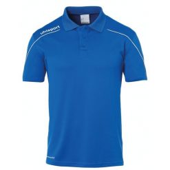 Polo Uhlsport Stream 22. Białe koszulki polo męskie Uhlsport, l, bez wzorów, z materiału, sportowe, bez kołnierzyka, bez ramiączek. Za 148.50 zł.