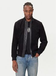 BOSS Kurtka skórzana Johice 50543505 Czarny Regular Fit. Czarne kurtki męskie Boss, m, bez wzorów, ze skóry, bez ramiączek, bez kaptura. Za 1,569.00 zł.