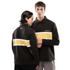 Męska koszulka polo z długim rękawem Rayo Club Lifestyle Siroko RC Dribble Bl. Czarne koszulki polo męskie SIROKO, m, bez wzorów, biznesowe, bez kołnierzyka, bez ramiączek. Za 210.00 zł.