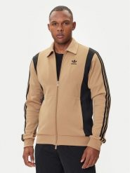 Adidas Bluza adicolor Panel JY1427 Beżowy Regular Fit. Brązowe bluzy rozpinane męskie ADIDAS, m, bez wzorów, z syntetyku, bez ramiączek, bez kaptura. Za 259.99 zł.