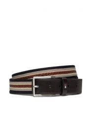 Tommy Hilfiger Pasek Męski Oliver Webbing 3.5 AM0AM12049 Szary. Szare paski męskie Tommy Hilfiger, bez wzorów, ze skóry. Za 329.99 zł.
