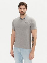 EA7 Emporio Armani Polo 8NPF14 PJVQZ 3905 Szary Regular Fit. Szare koszulki polo męskie EA7 Emporio Armani, m, bez wzorów, z bawełny, bez kołnierzyka, bez ramiączek. Za 199.99 zł.