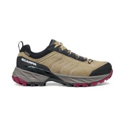 Buty trekkingowe dla dorosłych SCARPA Rush Trail GTX. Brązowe buty zimowe męskie Scarpa, bez wzorów, sportowe, bez obcasa, bez zapięcia. W wyprzedaży za 725.85 zł.