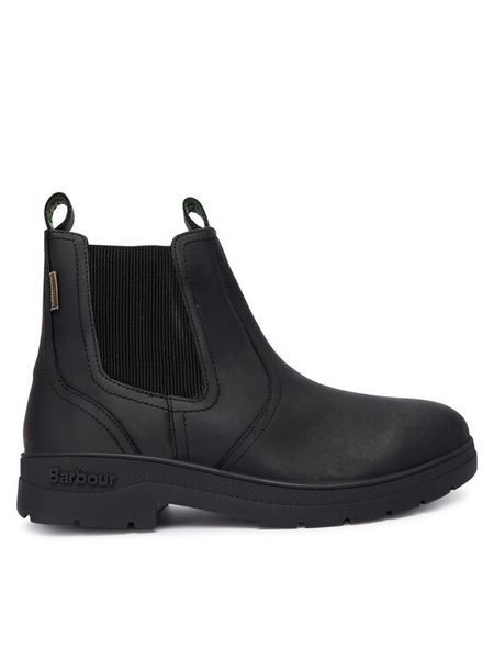Barbour Sztyblety Turnbull MFO0817BK11 Czarny. Czarne sztyblety męskie Barbour, ze skóry, bez obcasa, bez zapięcia. Za 819.99 zł.
