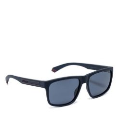 Okulary przeciwsłoneczne Polaroid. Niebieskie okulary przeciwsłoneczne męskie Polaroid, bez wzorów. Za 159.99 zł.