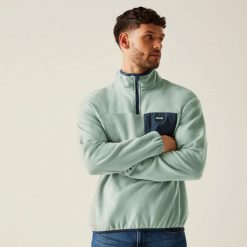 Frankie Half Zip męski turystyczny polar. Niebieskie bluzy z polaru męskie Regatta, m, bez wzorów, z polaru, eleganckie, bez ramiączek, bez kaptura. W wyprzedaży za 142.45 zł.