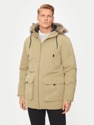 Jack & Jones Parka Construct 12258406 Beżowy Regular Fit. Brązowe parki męskie Jack & Jones, m, bez wzorów, z syntetyku, bez kaptura. Za 269.99 zł.