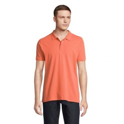 Męska Koszulka Polo Planet. Brązowe koszulki polo męskie SOL'S, m, bez wzorów, sportowe, bez kołnierzyka, bez ramiączek. Za 64.99 zł.