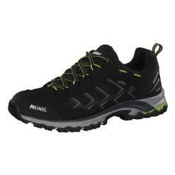 Buty turystyczne męskie Meindl Caribe z membraną Gore-Tex. Czarne buty zimowe męskie Meindl, bez wzorów, z gore-texu, sportowe, bez obcasa, bez zapięcia. Za 723.40 zł.