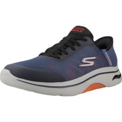 Buty SKECHERS GO WALK ARCH 2.0 Niebieski. Niebieskie buty sportowe na co dzień męskie Skechers, m, bez wzorów, z syntetyku, bez ramiączek, bez kaptura. Za 464.99 zł.