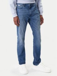 Calvin Klein Jeans Jeansy LV04RE784G Niebieski Skinny Fit. Niebieskie jeansy męskie Calvin Klein Jeans, bez wzorów, z bawełny. Za 359.99 zł.