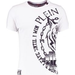 Plein Sport DYSON Tshirt z nadrukiem white. T-shirty męskie marki Plein Sport. W wyprzedaży za 538.85 zł.
