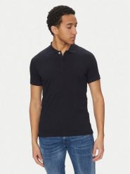 Geox Polo M5510W T3236 F1624 Granatowy Regular Fit. Niebieskie koszulki polo męskie Geox, l, bez wzorów, z bawełny, bez kołnierzyka, bez ramiączek. Za 199.99 zł.