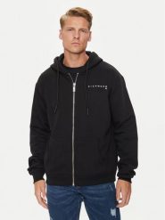 Richmond X Bluza Claretti UMA24147FE Czarny Regular Fit. Czarne bluzy rozpinane męskie Richmond X, m, bez wzorów, z syntetyku, bez ramiączek, bez kaptura. Za 489.99 zł.