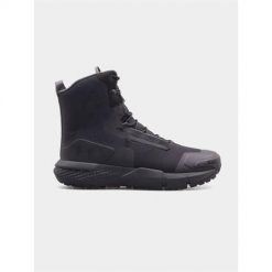 Buty trekkingowe męskie Under Armour Valsetz. Brązowe buty zimowe męskie Under Armour, bez wzorów, z materiału, sportowe, za kostkę, bez obcasa, bez zapięcia. Za 509.00 zł.