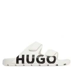 Klapki HUGO. Białe klapki i japonki męskie Hugo, bez wzorów. Za 269.99 zł.