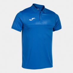 Koszulka polo męska Joma Montreal. Niebieskie koszulki polo męskie Joma, m, bez wzorów, sportowe, bez kołnierzyka, bez ramiączek. Za 193.60 zł.