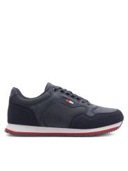 Lanetti Sneakersy MP07-01409-08 Granatowy. Niebieskie buty sportowe na co dzień męskie Lanetti, m, bez wzorów, z tworzywa sztucznego, bez ramiączek, bez kaptura. Za 143.99 zł.