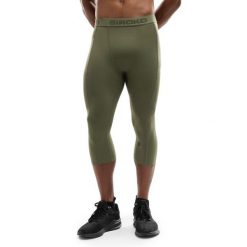 Męskie treningowe legginsy rybaczki Fitness Siroko Bardsley. Zielone legginsy męskie SIROKO, m, bez wzorów, z materiału, na fitness i siłownię. W wyprzedaży za 84.00 zł.