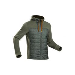 Bluza turystyczna | NH500 męska. Czerwone bluzy nierozpinane męskie QUECHUA, m, bez wzorów, z materiału, bez ramiączek, bez kaptura. Za 99.99 zł.