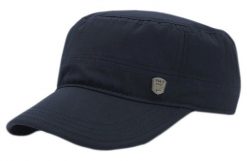 Czapka z Daszkiem, Granatowa z Gumką, Jesienno-Zimowa, Męska -Pako Jeans- Patrolówka. Niebieskie czapki męskie Pako Jeans, na zimę, bez wzorów, z jeansu. Za 49.00 zł.