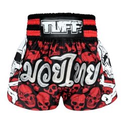 Spodenki treningowe TUFF Battalion Skull in Red. Białe szorty sportowe męskie TUFF, bez wzorów, sportowe. Za 149.00 zł.