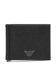 Emporio Armani Portfel Y4R502 Y138E 81072 Czarny. Czarne portfele męskie Emporio Armani, bez wzorów, ze skóry. Za 399.99 zł.