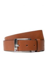 Tommy Hilfiger Pasek Męski New Aly Belt AM0AM08363 Brązowy. Brązowe paski męskie Tommy Hilfiger, bez wzorów, ze skóry. Za 119.99 zł.