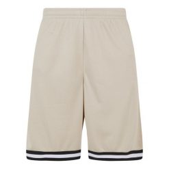 Szorty z dzianiny w paski Urban Classics. Brązowe szorty męskie Urban Classics, bez wzorów, z dzianiny. Za 175.50 zł.