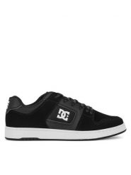DC Sneakersy MANTECA 4 ADYS100765-BKW Czarny. Czarne buty sportowe na co dzień męskie DC, m, bez wzorów, ze skóry, bez ramiączek, bez kaptura. Za 223.99 zł.