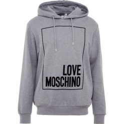 Love Moschino HOODIE Bluza z kapturem dark grey. Szare bluzy nierozpinane męskie Love Moschino, z bawełny. Za 879.00 zł.