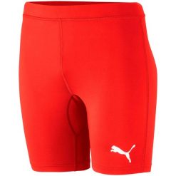 Spodenki kompresyjne męskie PUMA Liga Baselayer Short Tight. Czerwone bielizna termoaktywna męska Puma, l, bez wzorów, bez ramiączek, do piłki nożnej. Za 210.20 zł.