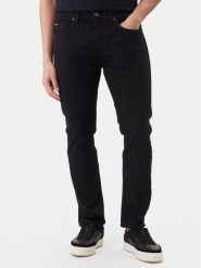 Guess Jeans Jeansy M5YA1C D6311 Czarny Slim Fit. Czarne jeansy męskie Guess Jeans, z aplikacjami, z jeansu. Za 349.99 zł.