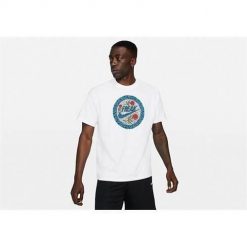 Koszulka sportowa męska Nike Giannis Antetokounmpo Freak Swoosh. Białe t-shirty sportowe męskie Nike, m, bez wzorów, sportowe, bez ramiączek. Za 149.00 zł.