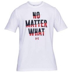 Koszulka sportowa męska Under Armour No Matter What 1305664. Białe t-shirty sportowe męskie Under Armour, m, bez wzorów, sportowe, bez ramiączek. Za 109.99 zł.