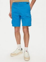 Napapijri Szorty materiałowe N-Deline NP0A4HOT Niebieski Regular Fit. Niebieskie szorty męskie Napapijri, bez wzorów, z bawełny. Za 229.99 zł.