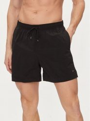Tommy Hilfiger Szorty kąpielowe UM0UM03280 Czarny Regular Fit. Czarne kąpielówki męskie Tommy Hilfiger, bez wzorów, z syntetyku. Za 199.99 zł.
