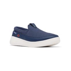 Buty letnie męskie Columbia Boatside Breathe Pfg. Niebieskie buty trekkingowe męskie Columbia, na lato, bez wzorów, bez zapięcia, do biegania. W wyprzedaży za 313.00 zł.