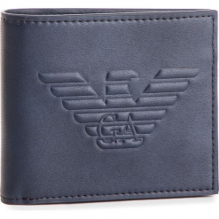 Duży Portfel Męski EMPORIO ARMANI - Y4R167 YG90J 80033 Blu Navy. Niebieskie portfele męskie Emporio Armani, ze skóry ekologicznej. Za 389.00 zł.