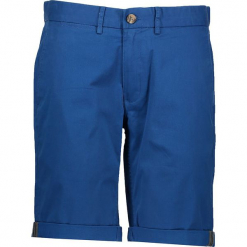 Spodnie chino - Slim fit - w kolorze niebieskim. Niebieskie szorty męskie Ben Sherman, z aplikacjami, z materiału. W wyprzedaży za 152.95 zł.