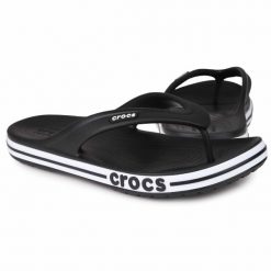 Japonki plażowe męskie plażowe Crocs BAYABAND FLIP. Białe klapki i japonki męskie Crocs, bez wzorów. Za 119.00 zł.