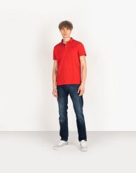 Pepe Jeans Koszulka Polo "Lucas" | PM541431 | Lucas | Mężczyzna | Czerwony. Czerwone koszulki polo męskie Pepe Jeans, m, bez wzorów, z bawełny, bez kołnierzyka, bez ramiączek. W wyprzedaży za 139.00 zł.