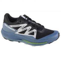 Buty do chodzenia męskie Salomon Pulsar Trail. Niebieskie buty do biegania męskie Salomon, bez wzorów, z materiału, bez zapięcia, do biegania. Za 603.00 zł.